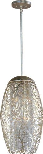 Maxim Arabesque-Six Light Pendant in Crystal style-13 Inches Wide by 22 inches high