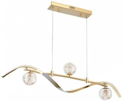 LED Linear Kitchen Island Light Fixtures, Modern Dimmable Dining Room Light Fixture 4-Light