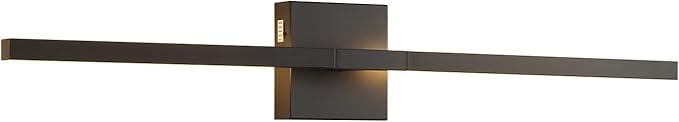 Brushed Black Vanity Light 30 Inch Modern Bathroom Light Fixtures 18W Wall Vanity Lamp Over Mirror, Dimmable 5CCT LED Wall Sconce for Bedroom Cabinets