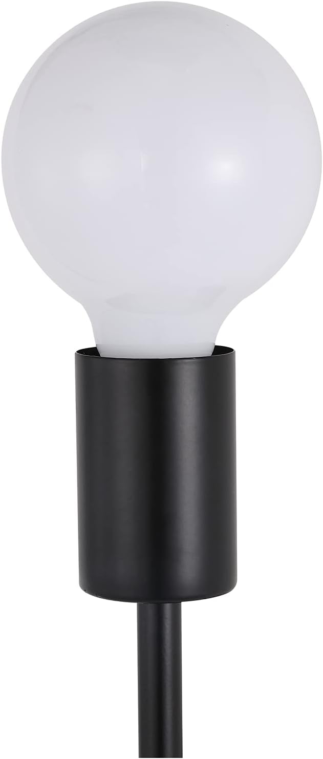 2-Lights Matte Black Bathroom Vanity Wall Sconce Modern Industrial Wall Lamp Pole Wall Mount Lighting Fixture(Black Color)