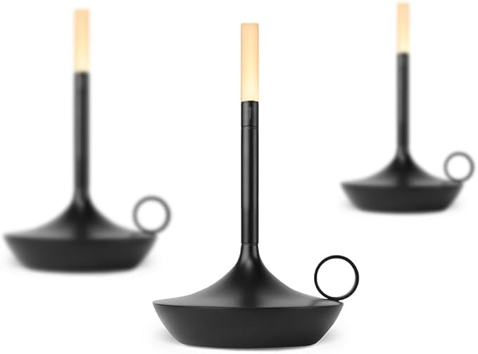 Graypants Wick Portable LED Lamp (Black, Short)