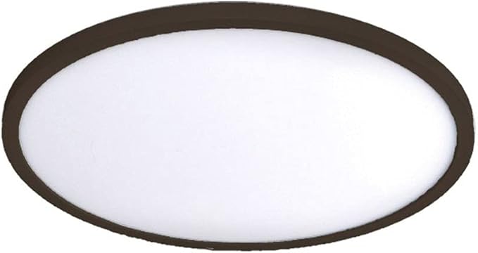 WAC Lighting, Round 15in LED Energy Star Flush Mount 3500K in Bronze