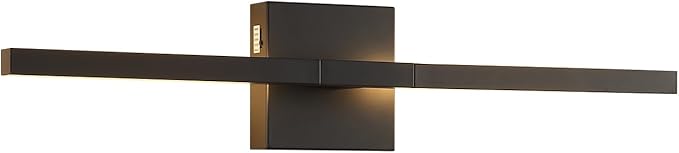Brushed Black Vanity Light 24 Inch Modern Bathroom Light Fixtures 16W Wall Vanity Lamp Over Mirror, Dimmable 5CCT LED Wall Sconce for Bedroom Cabinets
