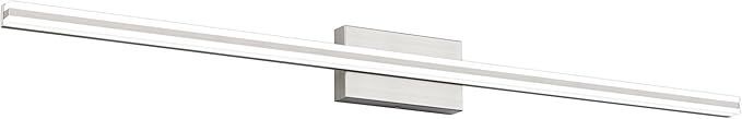 SOLFART Bathroom Vanity Lights Brushed Nickel 48inches Vanity Lights for Bathroom 5CCT LED Wall Light Fixtrues