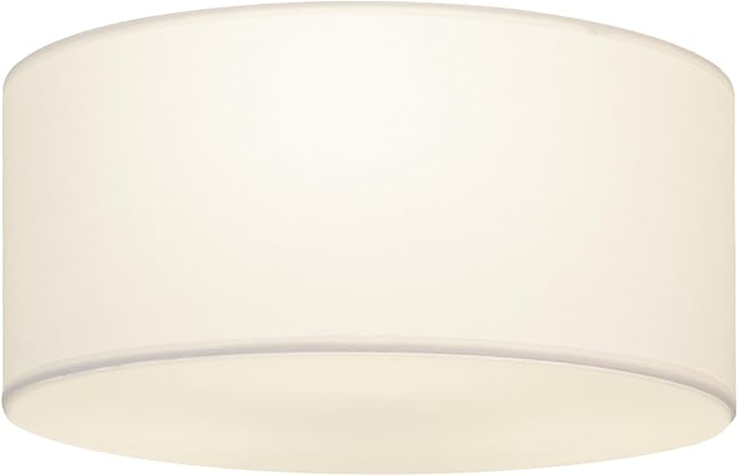 Semi Flush Mount Ceiling Light Fixture,13inch Light Fixtures Ceiling Mount,3-Light Drum Light Fixture with White Shade,Modern Close to Ceiling Lamps for Living Room, Bedroom, Dining Room,Entryway