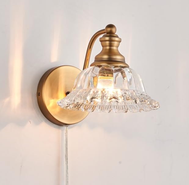 XIEDUN Plug in Vanity Light Wall Sconces Farmhouse Bathroom Sconces