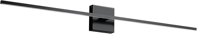 Bathroom Vanity Light Fixtures Over Mirror - 39 Inch Matte Black Vanity Lights for Bathroom 28W 3500K Dimming LED Vanity Light Bar Modern Wall Sconce Lighting for Mural