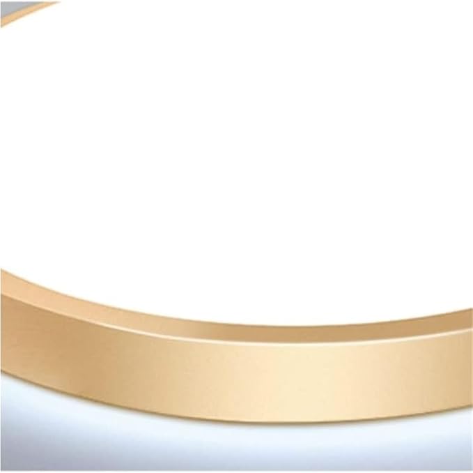 KISAD Modern and Minimalism Ceiling Lamp Ultra-Thin Circular Flush Mount Ceiling Light Acrylic Lampshade Ceiling Light Fixture for Bedroom(Gold,34cm)