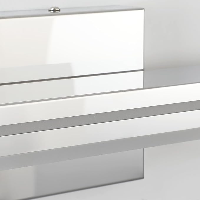 SineRise 48-Inch LED Modern Bathroom Vanity Light Bar, Chrome Modern Acrylic Bathroom Wall Lighting Fixtures Over Mirror (Cool White 6000K)