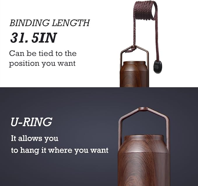 2 Pack Rechargeable Warm Tent Hanging Light Bulb,Portable Outdoor Vintage LED Camping Light,Pendant Hurricane Emergency Lighting Lantern for Hiking Backpacking Fishing Outage Power Failure