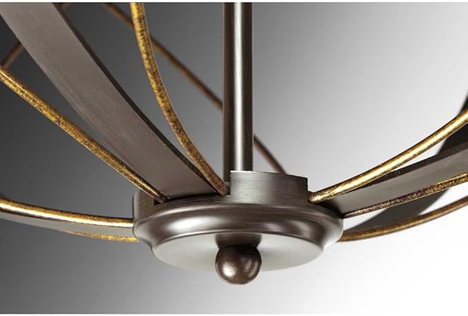 Progress Lighting Brandywine Collection 6-Light Farmhouse Sphere Pendant Light Silver Ridge
