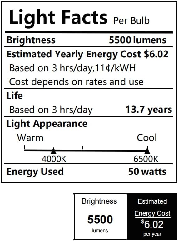 BBOUNDER 6 Pack 4FT LED Wraparound Light with 3CCT Selectable, 4000K/5000K/6500K, Super Bright 5500LM 50W 4 Foot Fluorescent Light Fixture, Flush Mount Office Ceiling Light for Kitchen Garage, White