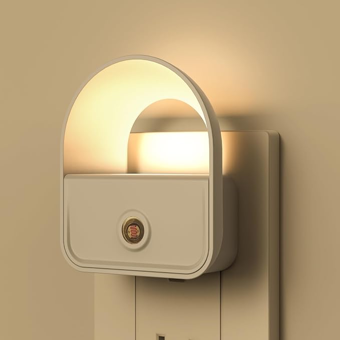 LED Night Light Plug into Wall, Nightlights with Smart Dusk toDawn Sensor, Night Light Suitable for Bedroom, Bathroom, Hallway, Kitchen, Stairs, Kids, 6 Pack, Warm White Light