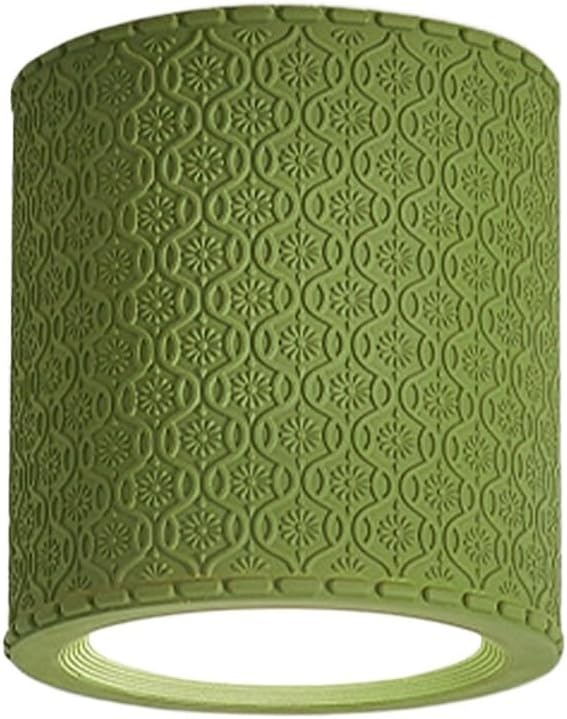 KISAD Close to Ceiling Lights Nordic Resin Ceiling Light Mini Flush Mount Ceiling Lamp Cream Style Hallway Lighting Fixture Minimalism Ceiling Downlight(Green)