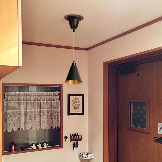 2 Pcs Ceiling Lights Conversion Pendant E26 Base Connections Adjusted Cord Customized Wire Length/Base/Shade Industrial Style Conversion Kit for E26 Spot Lamp