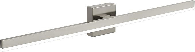 Nickel Bathroom Vanity Light 39.4 inch, 30W Dimmable 5CCT LED Bathroom Light Fixture Over Mirror Restroom-ETL Certificated