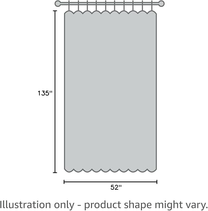 Linen Black Curtains 135 inch Extra Long for Living Room Back Tab Light Filtering Semi Sheer Drapes Modern Farmhouse Coastal Decor Cotton Textured Curtain for Floor to Ceiling High Window 52x135