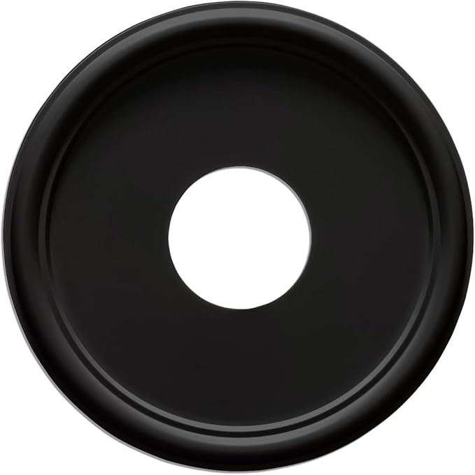 EIFHYT Molded Nylon Ceiling Medallion for Light Fixtures and Ceiling Fans 13"OD x 4"ID x 1-1/8"P (Fits Canopies up to 10-1/4") Black