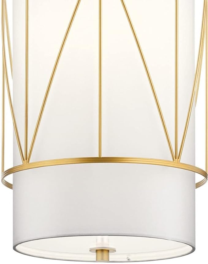 Kichler Birkleigh 18.25" 1 Light Pendant with Satin Etched Glass in Black