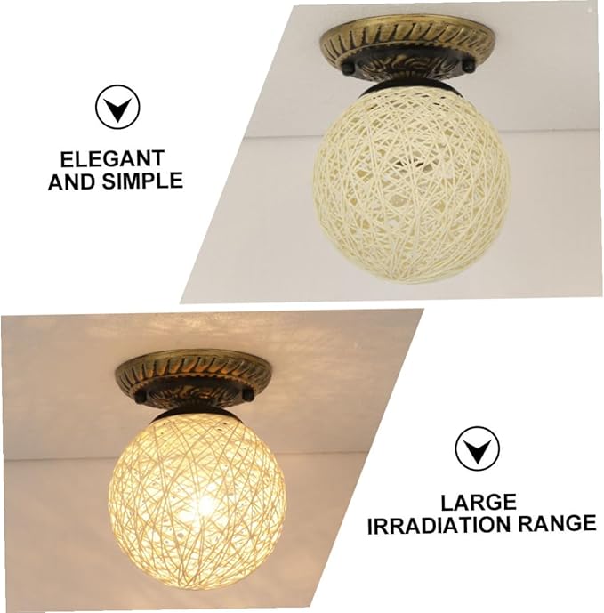 Veemoon Modern Minimalist LED Ceiling Light Warm White Decorative Corridor Lamp Versatile Wall Ceiling Fixture for Bedroom Hallway Ambient Lighting