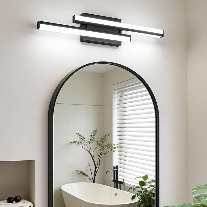 Bathroom Vanity Light 24 inch- Bathroom Light Fixture Over Mirror,25W 5000K 1 Pack Adjustable -ETL Certificated