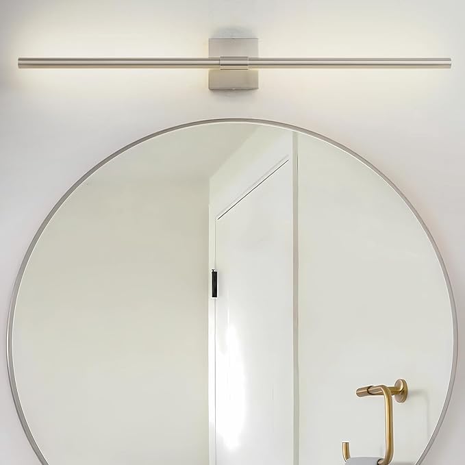 Sand Nickel 40 inch Vanity Light for Bathroom Over Mirror LED Vanity Lights Fixtures 4000K Morden Bathroom Sconce Picture Lights for Paintings (Horizontal & Vertical)