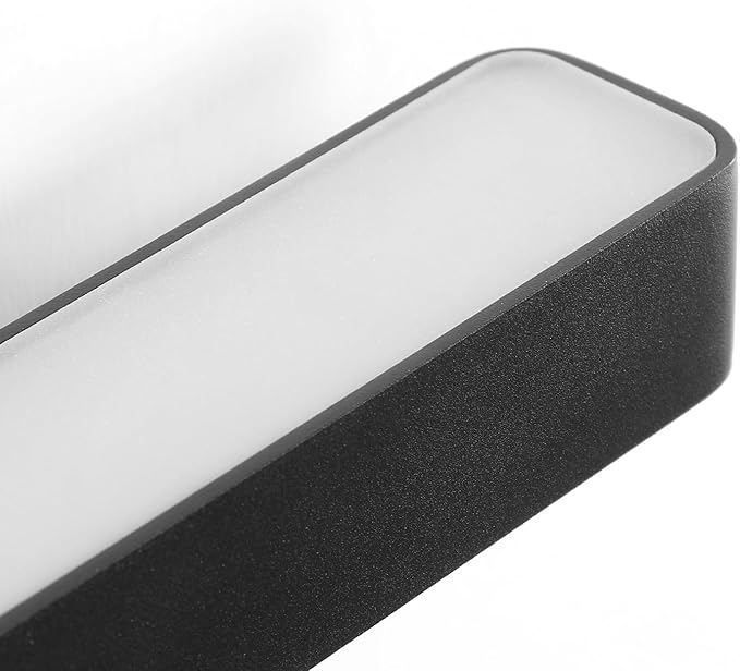 LED Modern Bathroom Vanity Light Fixtures (32-Inch, Cool White 6000K), Modern Acrylic Bathroom Wall Lighting Fixtures for Bathroom Over Mirror, Matte Black