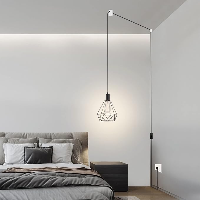 6 Pack Aluminum Swag Hooks for Ceiling Hanging, Swag Hook Super Load, White Ceiling Hooks for Hanging Lights, Ceiling Hook, Modern Ceiling Hooks for Pendant Light- Easy to Use