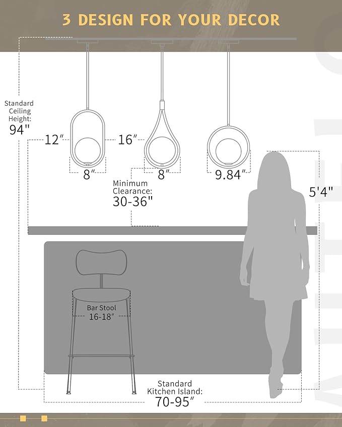 AUTELO Black Pendant Lights Kitchen Island, 1-Light Pendant Lights with Milky White Globe Glass, Modern Pendant Light Fixtures, Black Hanging Lamp for Kitchen Island H9377 MGBK