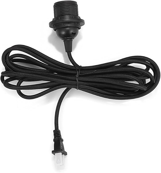 FadimiKoo Pendant Light Kit, E26/E27 Lamp Kit, Vintage Edison Hanging Pendant Light Cord Kit with On/Off Switch UL Listed, 3 Pack, 13.2 FT Each