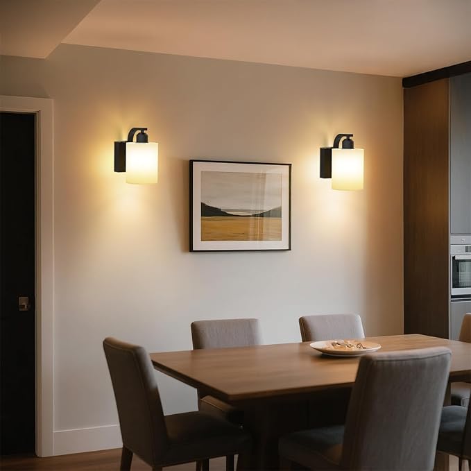 iThird 1 Pack Battery Operated Wall Sconces Lights: 6000mAh Rechargeable Wall Lights with Remote Control, Dimmable LED Wall Lamp Indoor, Black Wireless Scone Lighting for Bedroom Living Room Bathroom