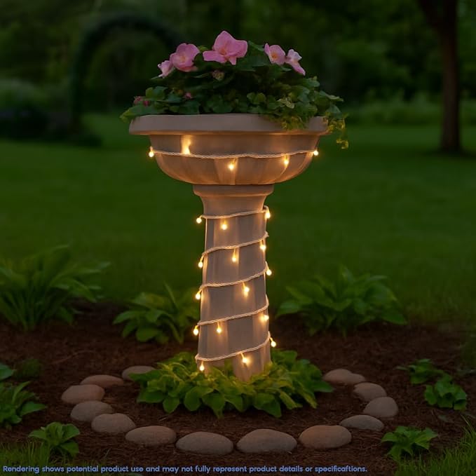 Novelty Lights 11.5 Feet 35 LED String Light, Warm White on White Wire, 4" Spacing Short Fairy Lights, Connectable End-to-End, UL Listed for Indoor/Outdoor