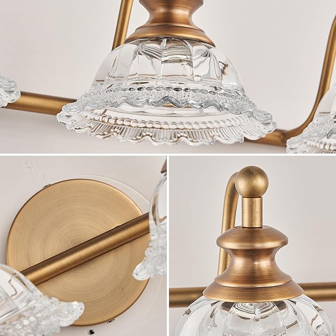 XIEDUN 45" Bathroom Light 6 Light Vanity Light Fixtures (Exclude G9 Bulb) Vanity Lights for Bathroom