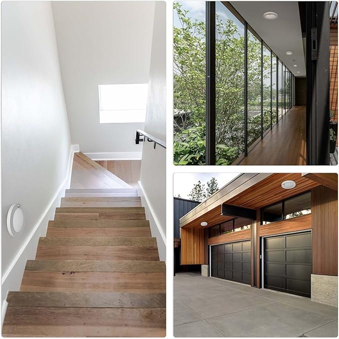 Motion Sensor Ceiling Light Hardwired, 7.5 Inch 3000K 4000K 6000K Selectable LED Flush Mount Ceiling Light Fixture with Timer, 15W Motion Sensor Light Indoor for Closet Hallway Laundry Stairs