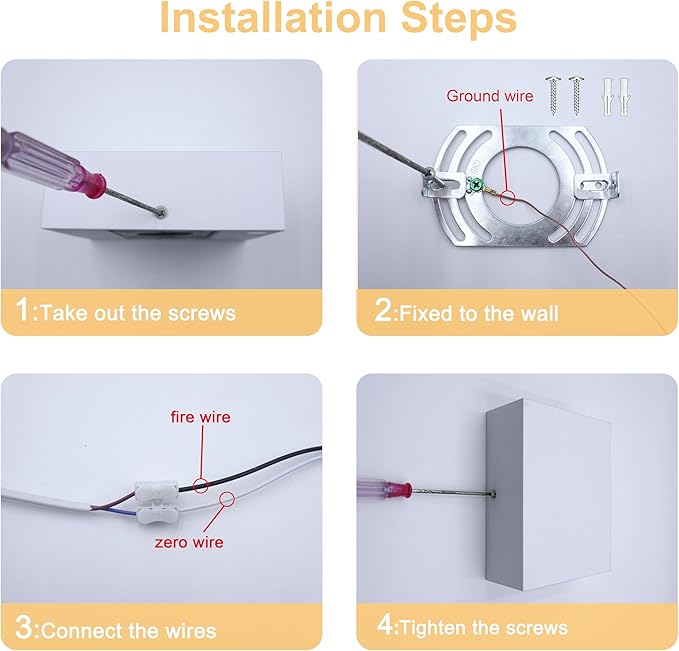 KICAAO LED Wall Sconces Set of Two, 12W Modern Wall Lamp, White Up Down Wall Mount Lights for Living Room Hallway Bedroom Decor, Hardwired Aluminum Wall lamp (White-1pcs)