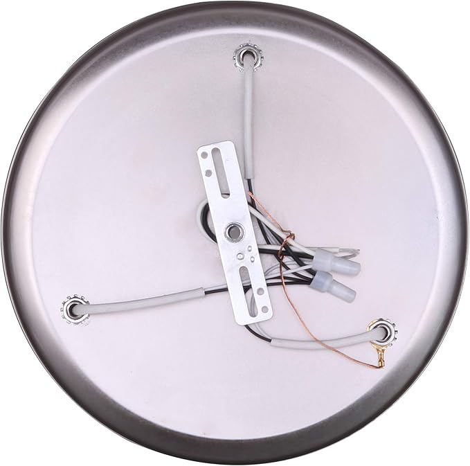 Canarm James 3-Light Ceiling or Wall Fixture, Silver Finish with Alabaster Glass, Modern Rustic Flush Mount Lighting for Bedroom, Hallway or Entryway