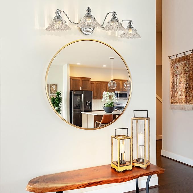 XIEDUN Chrome 4 Light Vanity Light Bathroom Light