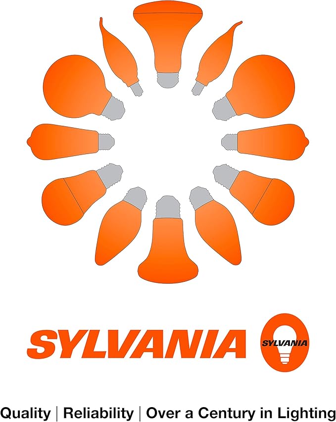 Sylvania Flood BR30 LED Light Bulb, 100W = 15.5W, Dimmable, 10 Year, 1450 Lumens, 5000K, Daylight - 6 Pack (41256)