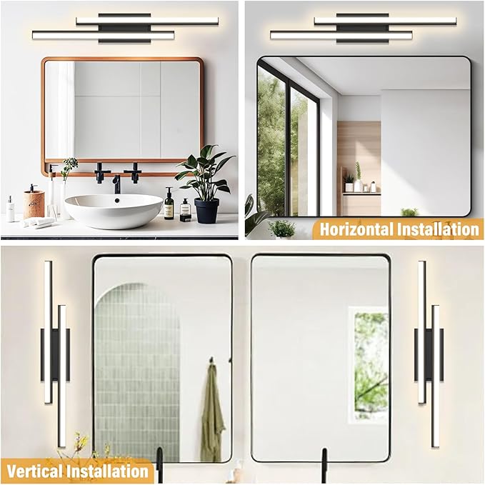 ETL Bathroom Vanity Light Retractable 32 inch-Bathroom Light Fixtures,2780LM 34W 2700K/3000K/4000K/5000K/5700K/5cct Optional,1 Pack