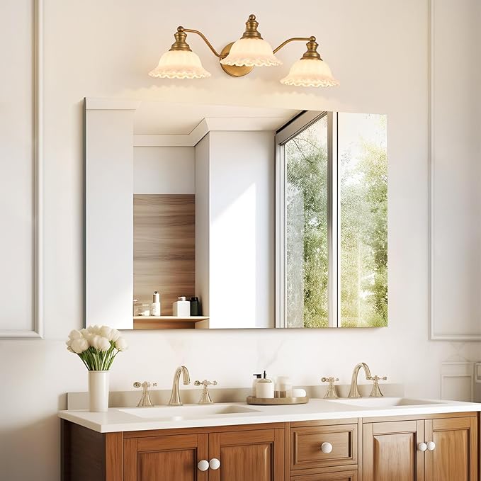 XIEDUN Bathroom Vanity Light White 3 Light