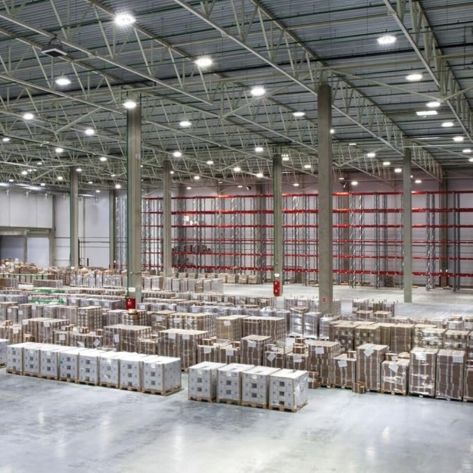Lithonia Lighting Compact Pro Round LED High Bay Light, Ceiling Lighting Fixture, Adjustable 21000/24000/27000 Lumens, Selectable 4000K/5000K, UVOLT 120–347V, White (CPRB ALO14 UVOLT SWW9 80CRI DWH)