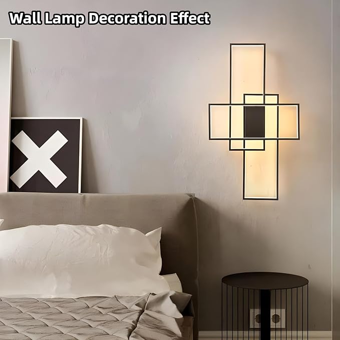 Flush Mount Modern LED Ceiling Light Fixture,With remote control Dimmable 3 Color Selectable Ceiling Lamp Ceiling Light for sitting room Kitchen Bedroom Hallway Porch (Black, 31.5*17.7*3.5 IN)