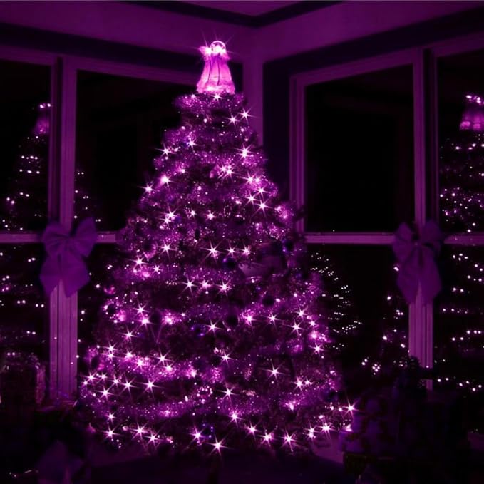 4-Pack 50 LED Pink Fairy Lights Battery Operated with Timer, 16FT Starry String Lights Outdoor Indoor, Valentiens Lights Waterproof for Valentine's Day Bedroom Wedding Birthday Christmas Party Decor