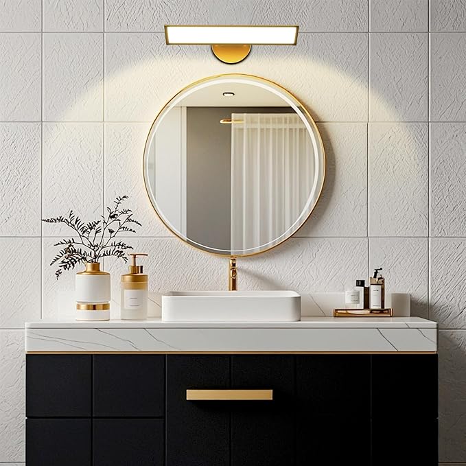 Lightdot 180° Rotatable Light Panel Bathroom Vanity Lights - 17.7IN Adjustable LED Bathroom Light Fixture, Wall Mounted Illumination for Living Room, Shower Mirror, Dressing Table-G0508