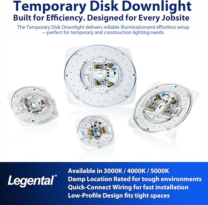 4" LED Light Engine Retrofit Kit - 5.39" Overall Size, 17W, White Light 4000K, 1200LM, 120V, CRI90, UL/ES/JA8 Certified - Ideal for Ceiling Flush Lights, Ceiling Fans, Pendants & Garden Light