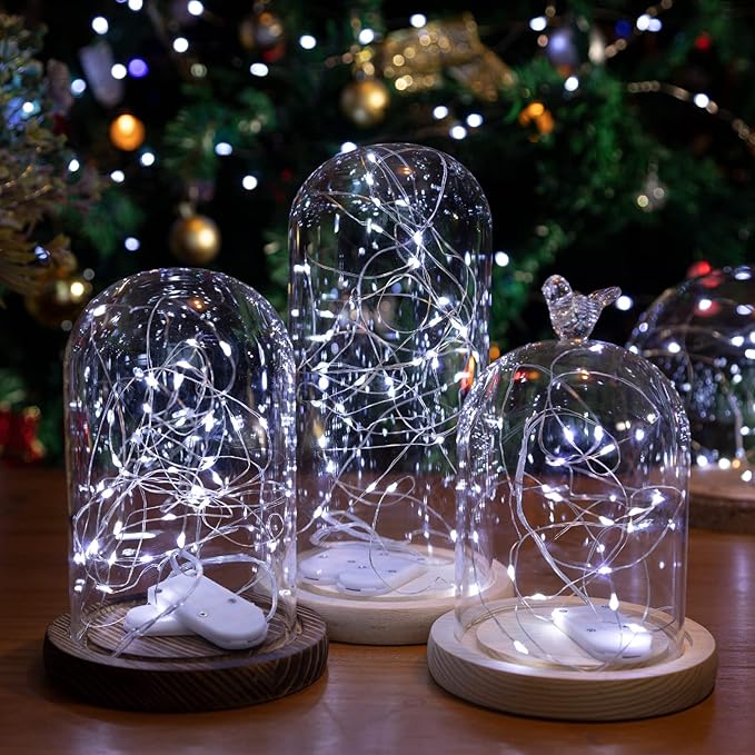 HXWEIYE 12 Pack Fairy Lights Battery Operated, 7ft 20LED Mini Twinkle String Light for Mason Jar DIY Wedding Table Centerpieces Party Bedroom Christmas (White)