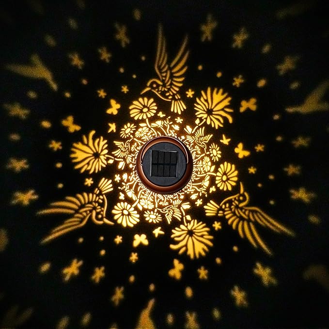 Solar Lanterns Outdoor Waterproof Hummingbird Solar Lights Outdoor Waterproof for Garden, Birthday Gifts for Women Mom Grandma, Garden Lights for Backyard, Patio Decor