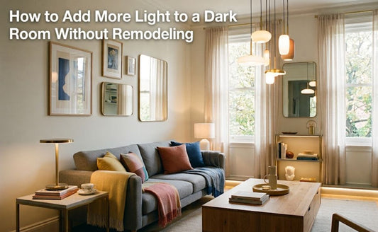 Wireless rechargeable LED lighting solutions for dark rooms without remodeling
