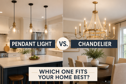 Pendant light vs chandelier comparison for home lighting