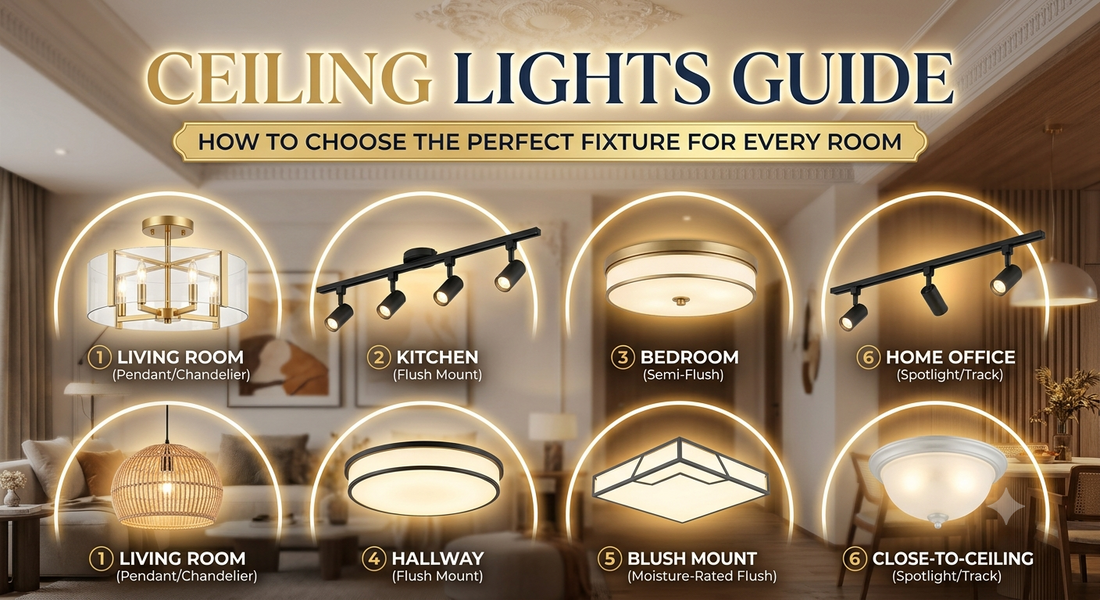 Ceiling Lights Guide: How to Choose the Perfect Fixture for Every Room